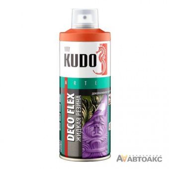 краска для декоративных работ (жидкая резина) DECO FLEX оранжевая 520 ml Kudo